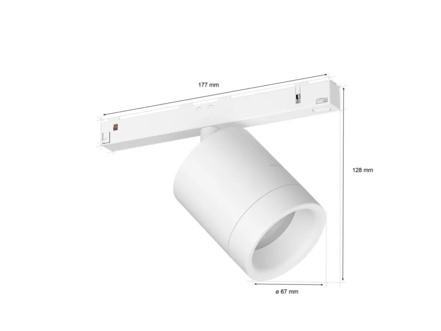Philips Hue Cylindryczny reflektor punktowy Perifo* Oświetlenie Szynowe