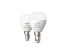 Philips Hue Inteligentna żarówka E14 kulka (2 szt.)* Żarówki