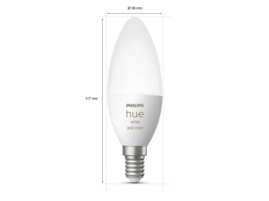 Philips Hue Inteligentna żarówka E14 świeczka (2 szt.)* Żarówki