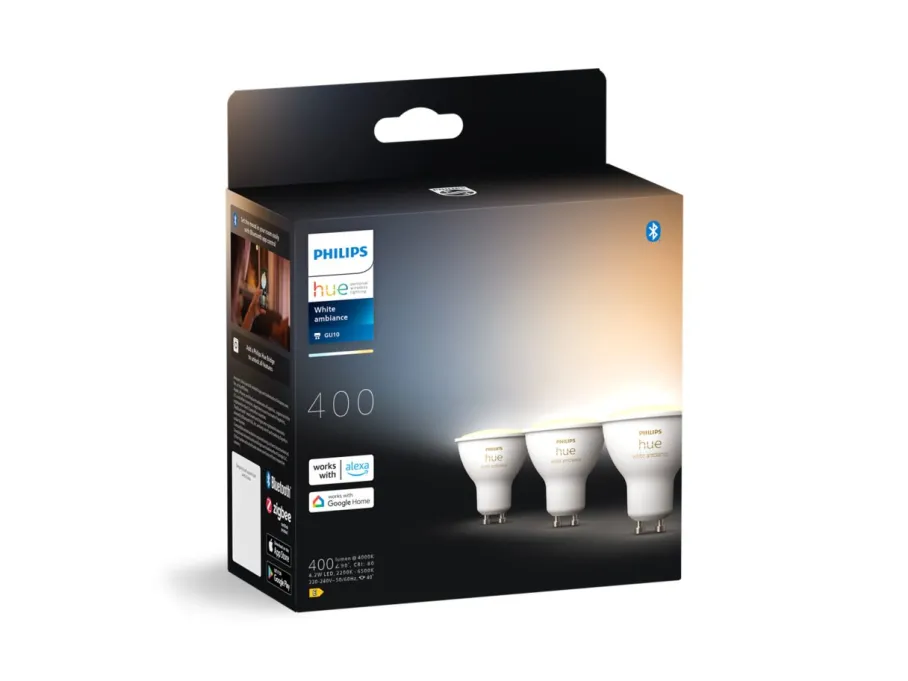 Philips Hue Inteligentny reflektor punktowy GU10 (3 szt.)* Żarówki