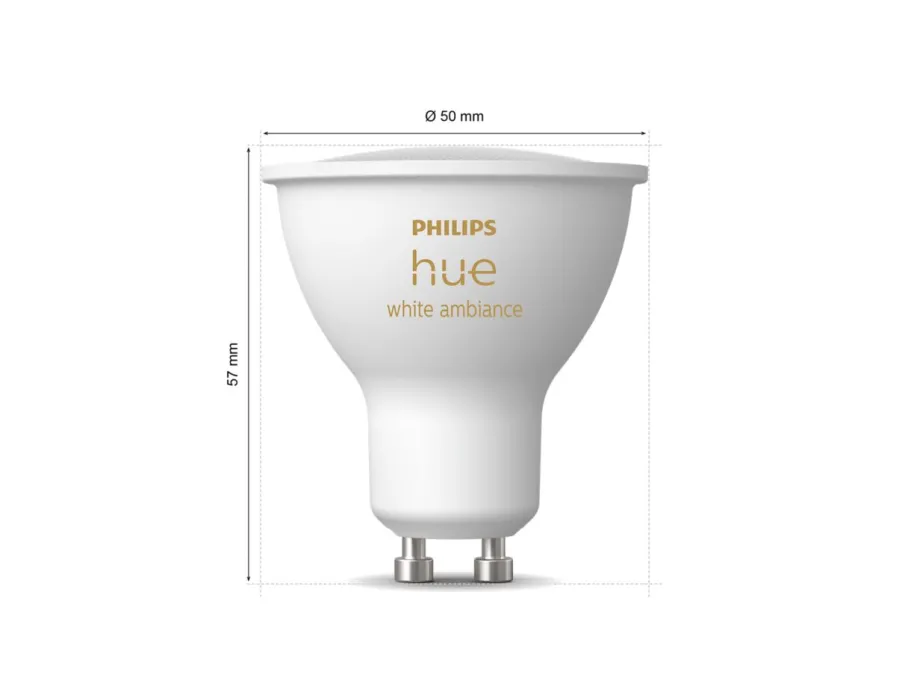 Philips Hue Inteligentny reflektor punktowy GU10 (2 szt.)* Żarówki