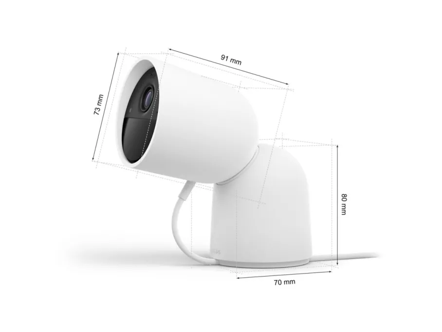 Philips Hue Przewodowa kamera Secure ze stojakiem na biurko* Bezpieczeństwo