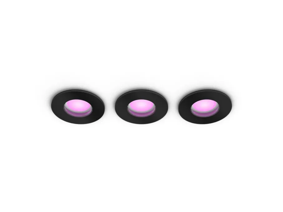 Philips Hue Reflektor łazienkowy wpuszczany Xamento, 3 szt.* Lampy Wpuszczane