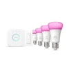 Philips Hue Zestaw startowy: 4 inteligentne żarówki E27 (1100) + regulator przyciemniania* Zestawy Startowe