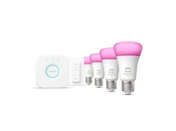 Philips Hue Zestaw startowy: 4 inteligentne żarówki E27 (1100) + regulator przyciemniania* Zestawy Startowe