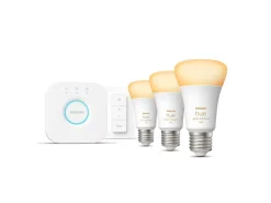 Philips Hue Zestaw startowy: 3 inteligentne żarówki E27 (1100) + regulator przyciemniania Hue Dimmer switch* Zestawy Startowe