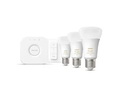 Philips Hue Zestaw startowy: 3 inteligentne żarówki E27 (1100) + regulator przyciemniania Hue Dimmer switch* Zestawy Startowe