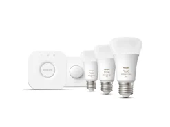 Philips Hue Zestaw startowy: 3 inteligentne żarówki E27 (1100) + przycisk Hue Smart button* Zestawy Startowe