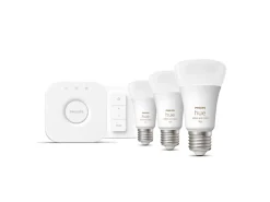 Philips Hue Zestaw startowy: 3 inteligentne żarówki E27 (1100) + regulator przyciemniania Hue Dimmer switch* Zestawy Startowe