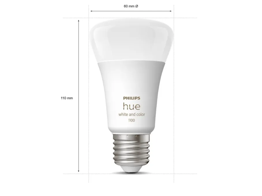 Philips Hue Zestaw startowy: 3 inteligentne żarówki E27 (1100) + regulator przyciemniania Hue Dimmer switch* Zestawy Startowe
