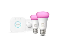Philips Hue Zestaw startowy: 2 inteligentne żarówki E27 (1100) + przycisk Hue Smart button* Zestawy Startowe