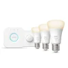 Philips Hue Zestaw startowy: 3 inteligentne żarówki E27 (1100) + przycisk Hue Smart button* Zestawy Startowe