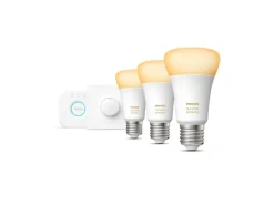 Philips Hue Zestaw startowy: 3 inteligentne żarówki E27 (1100) + przycisk Hue Smart button* Zestawy Startowe