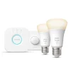 Philips Hue Zestaw startowy: 2 inteligentne żarówki E27 (1100) + przycisk Hue Smart button* Zestawy Startowe
