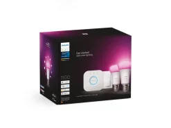 Philips Hue Zestaw startowy: 2 inteligentne żarówki E27 (1100) + regulator przyciemniania Hue Dimmer switch* Zestawy Startowe