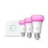 Philips Hue Zestaw startowy: 3 inteligentne żarówki E27 (1100)* Zestawy Startowe